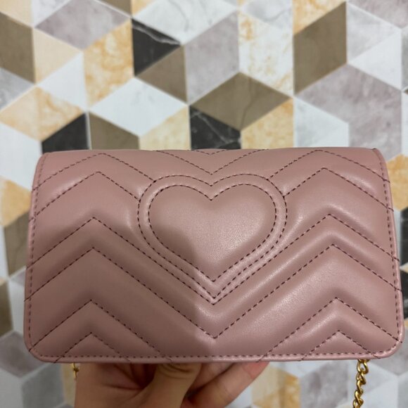 Gucci GG Marmont Chain Bag – Pink, Small - Picture 3 of 5